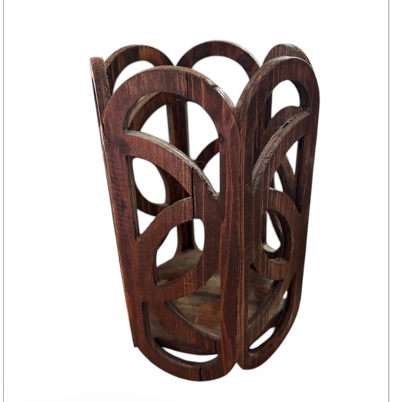 Handmade Wooden Candle Holder - Picture 3 of 8